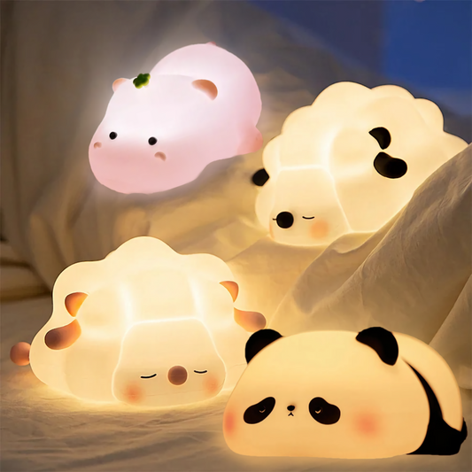 Cute Animals LED Night Lights Silicone Lamp